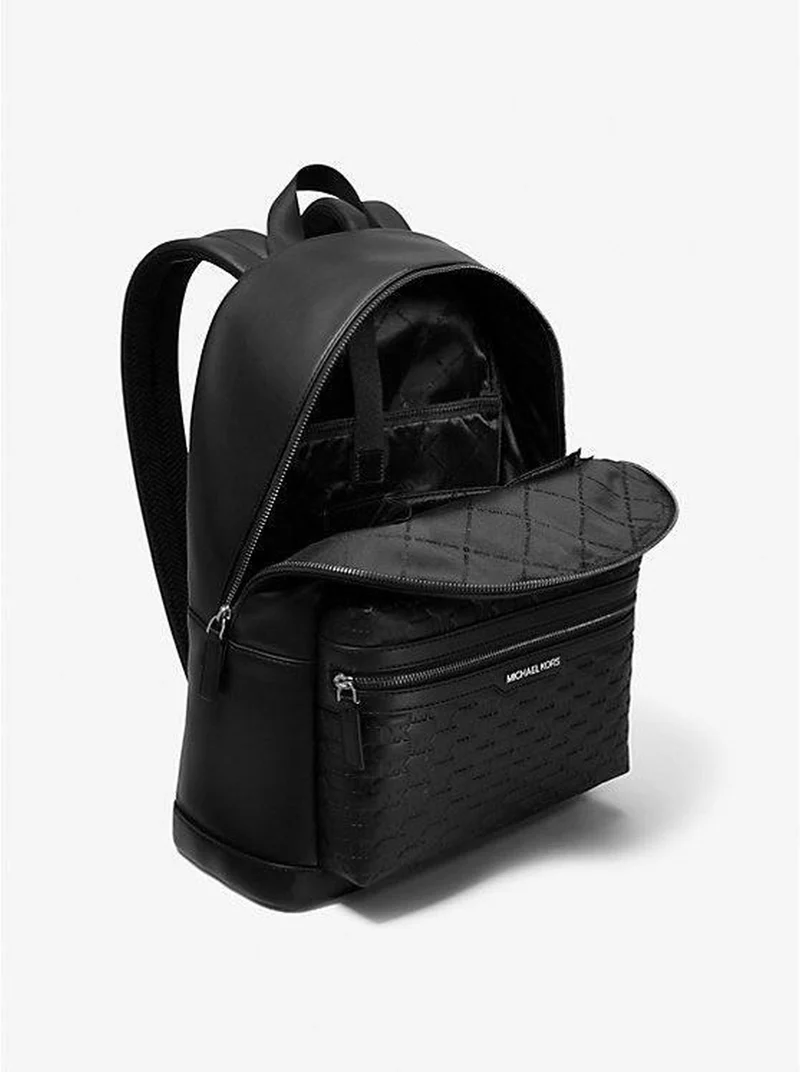 Michael Kors Rucksack Unisex Cooper Logo Embossed Backpack Schwarz 37S5LCOB2U-BLACK-OS