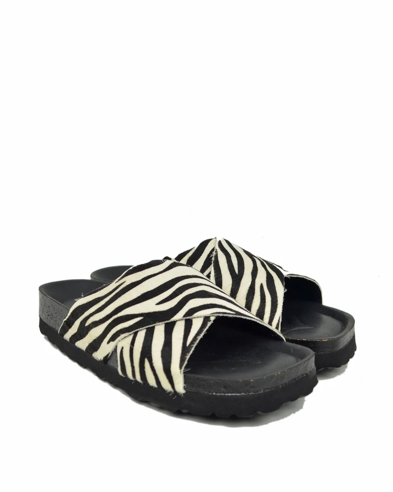 Ciabattone Leopardate Cavallino Anatomiche Incrociate Animalier Zebrate