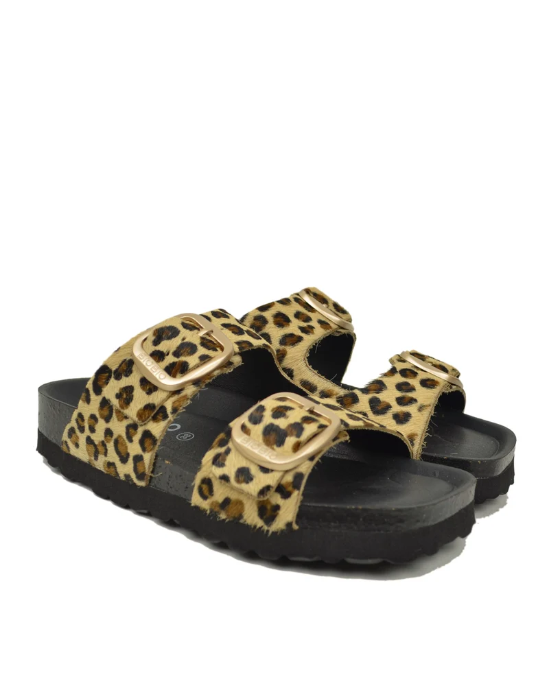 Ciabattone Leopardate Cavallino Anatomiche Animalier