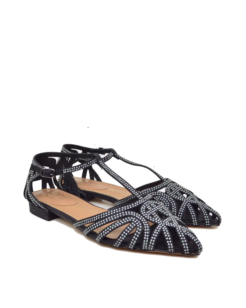 Ballerine con Borchiette Eleganti a Punta SlingBack CAFFéNero Nere