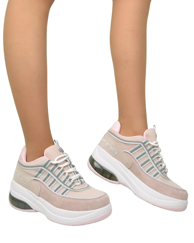 Fornarina Bubble Lacci Platform Zeppa UP PINK Originali stile anni 90