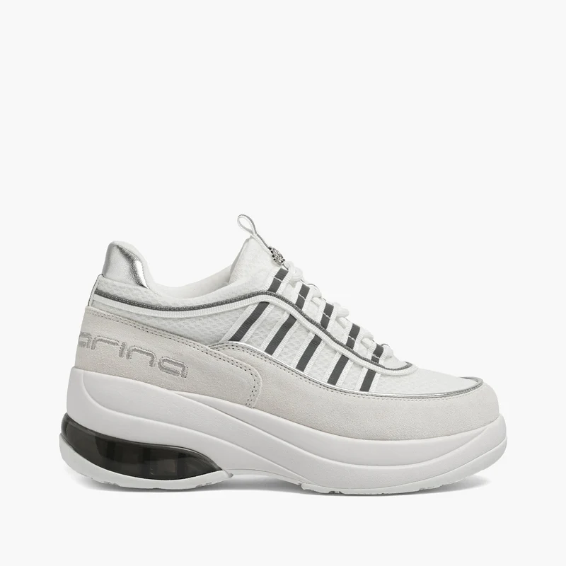 Fornarina Bubble Lacci Platform Zeppa UP WHITE Originali stile anni 90