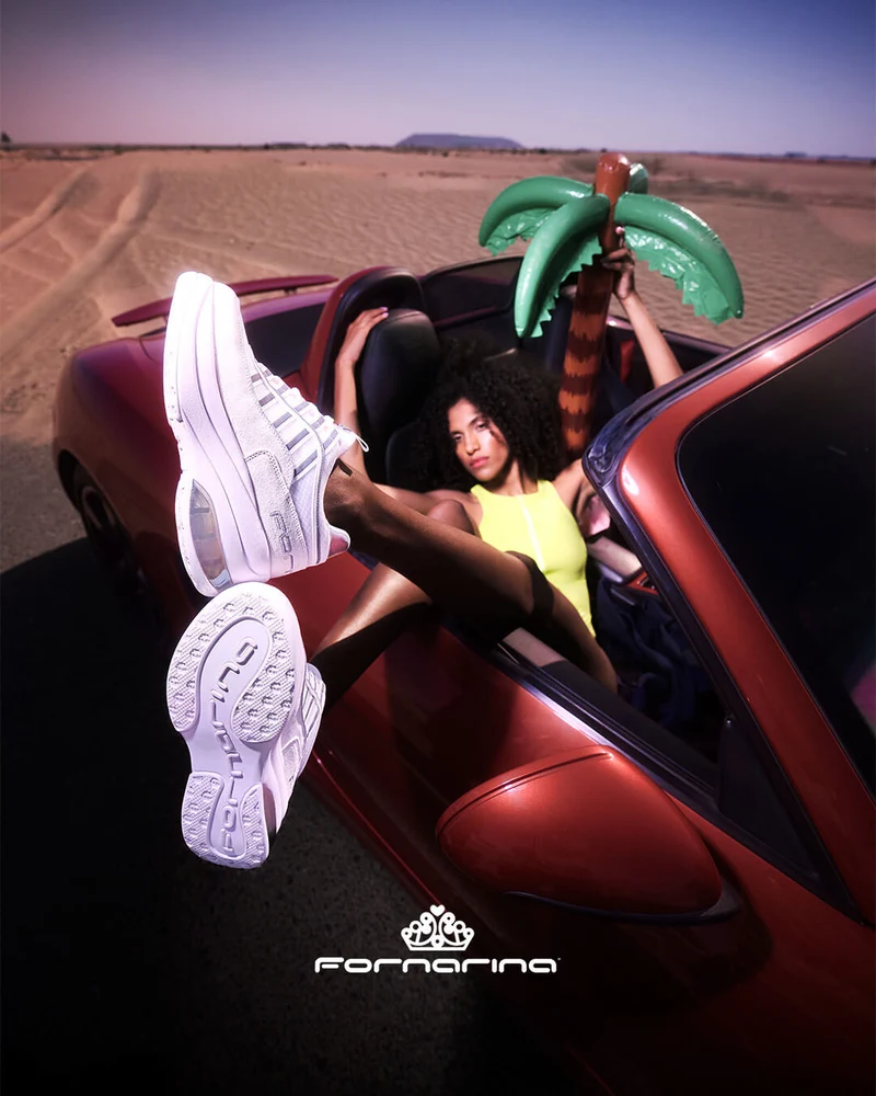 Fornarina Bubble Lacci Platform Zeppa UP WHITE Originali stile anni 90