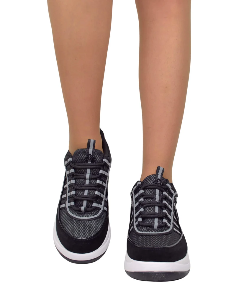 Sneakers Fornarina Bubble Lacci Platform Zeppa UP BLACK Originali stile anni 90