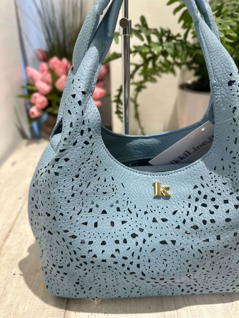 Borsa Traforata similpelle con Borsello e Tracolla Inclusi All'interno