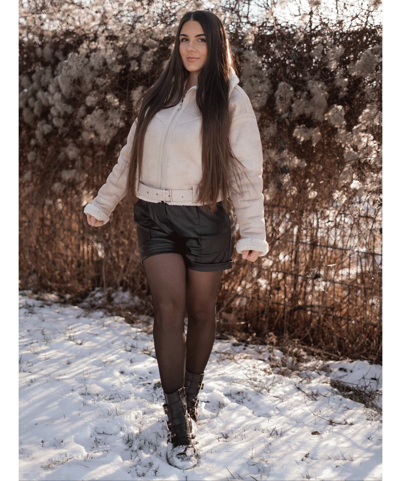 Leder Shorts Malaysia Schwarz