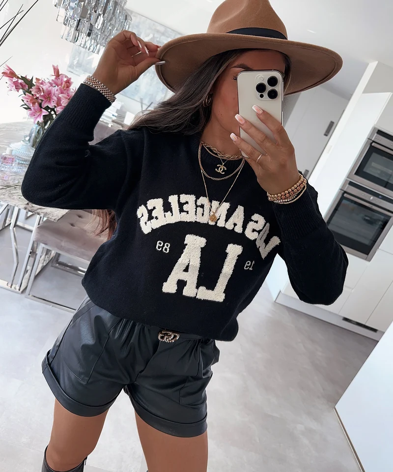 Leder Shorts Malaysia Schwarz