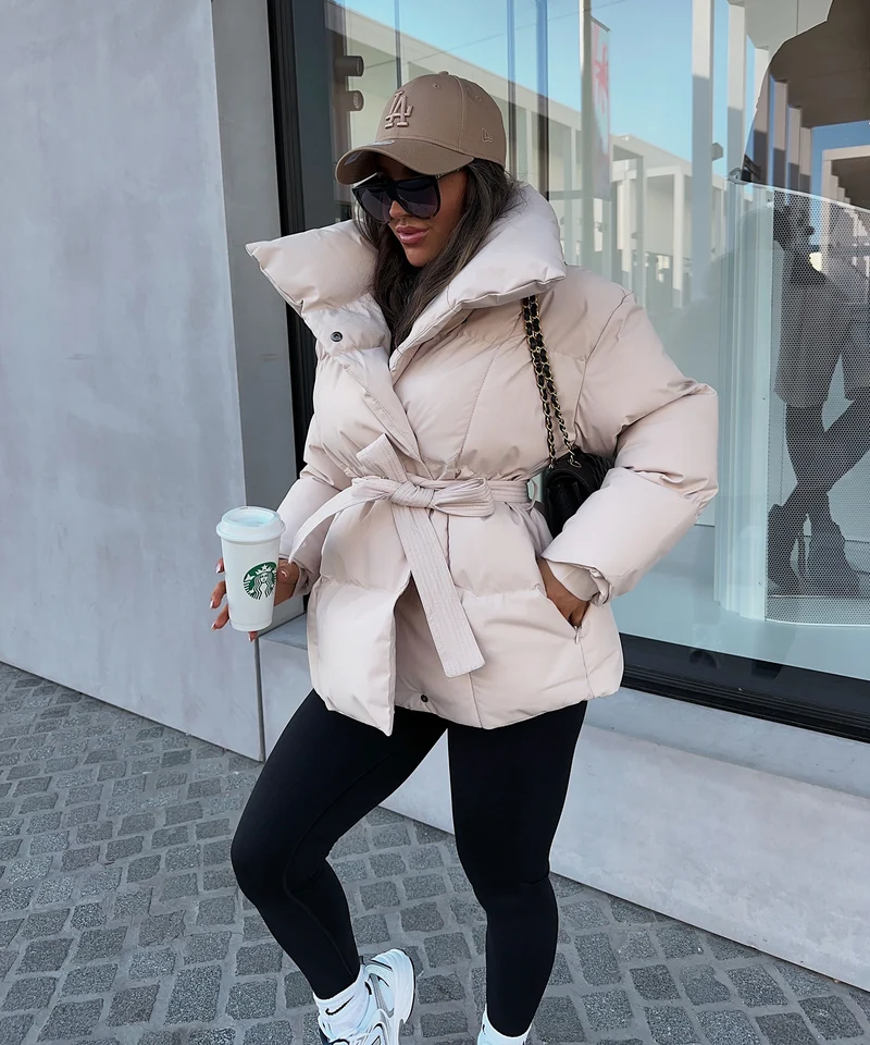 Jacke Kyleih Kurz Beige