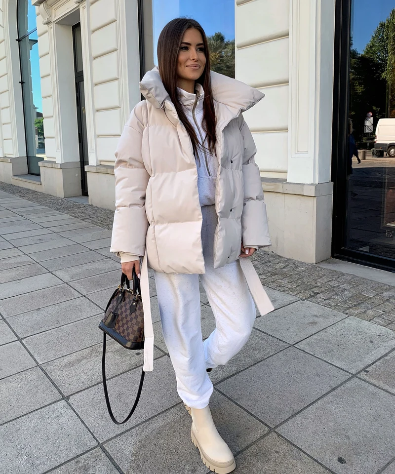 Jacke Kyleih Kurz Beige