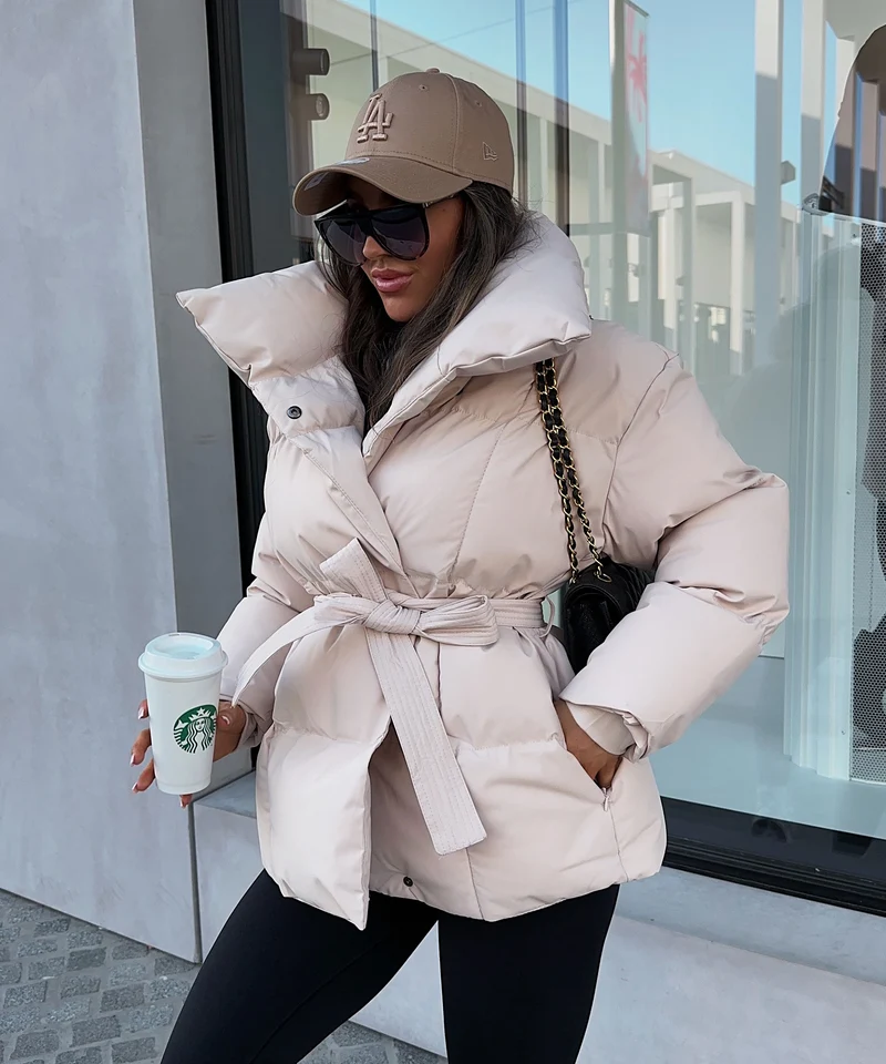 Jacke Kyleih Kurz Beige