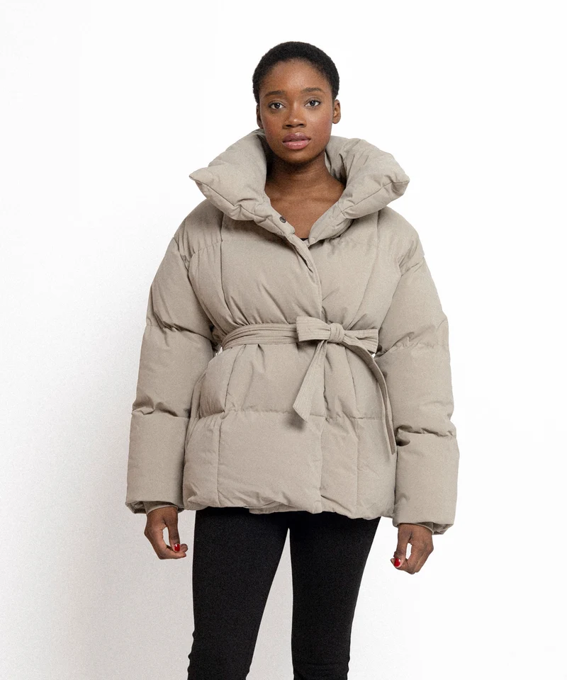 Jacke Kyleih Kurz Taupe
