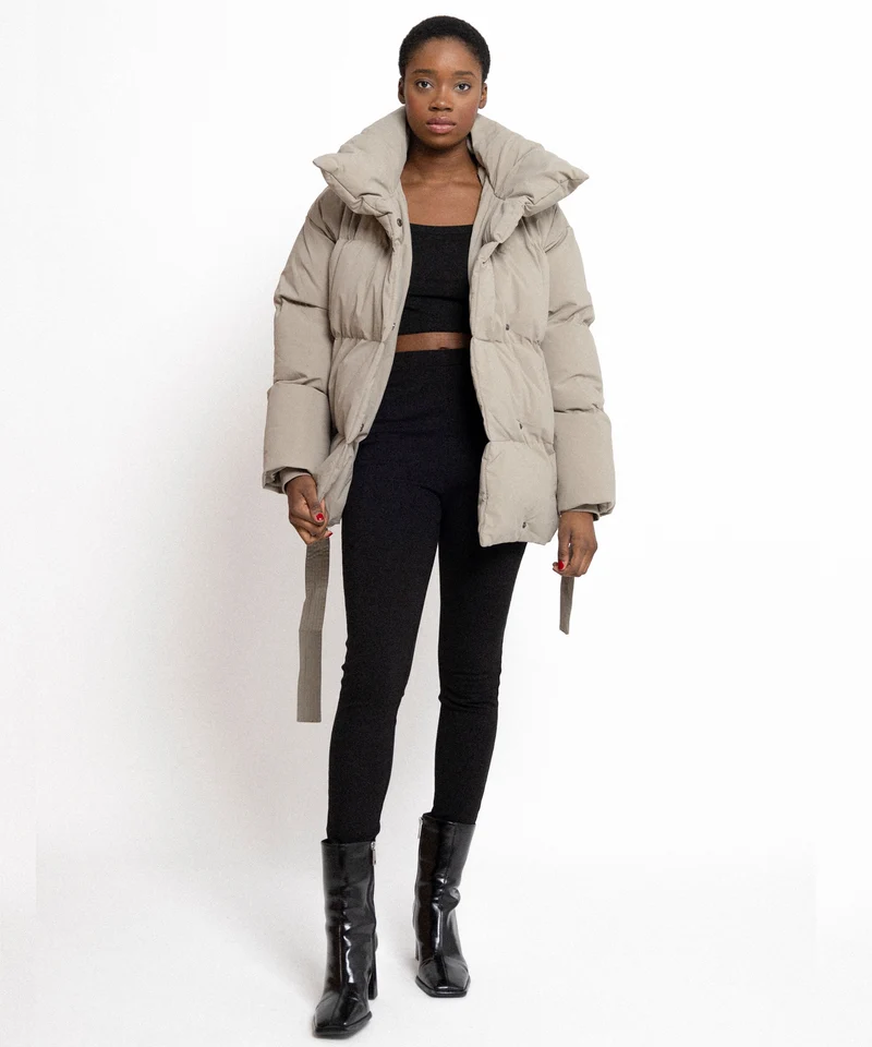 Jacke Kyleih Kurz Taupe