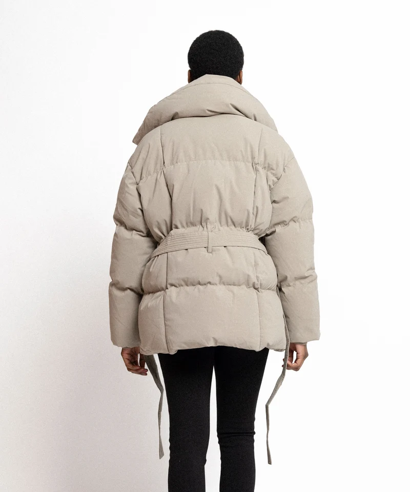 Jacke Kyleih Kurz Taupe