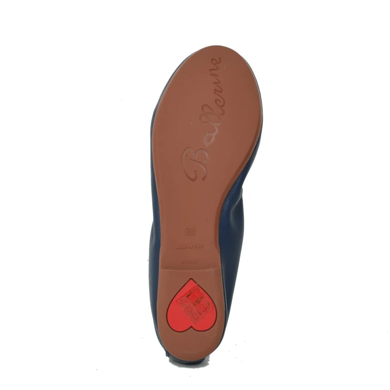 Ballerine Donna Blue con Fiocco Elasticizzate con Zeppetta interna