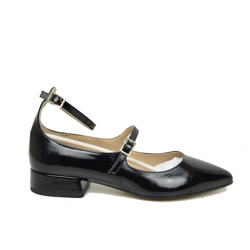 Ballerine Donna a Punta Nere Mary Jane Made in Italy