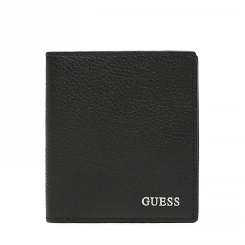 Guess Herren Geldbörse Riviera Small Billfold Wallet Schwarz SMRIVILEA22-BLA