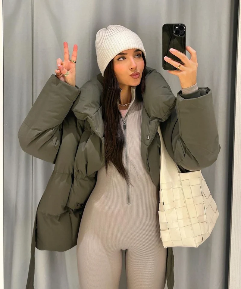 Jacke Kyleih Kurz Khaki