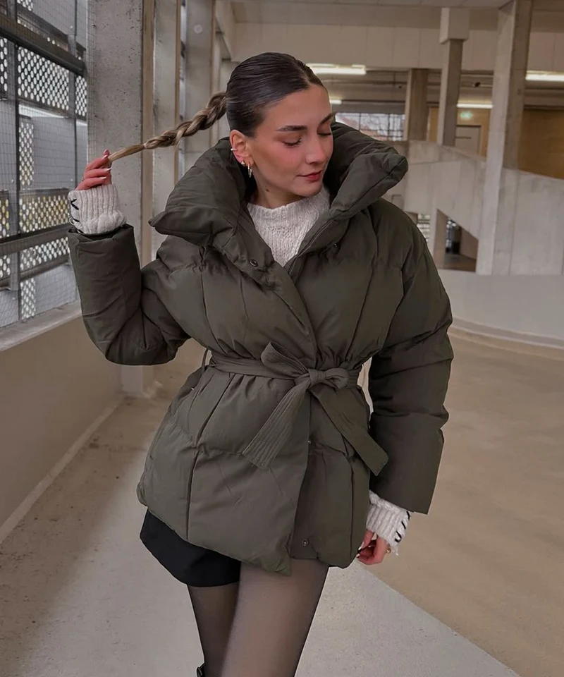 Jacke Kyleih Kurz Khaki