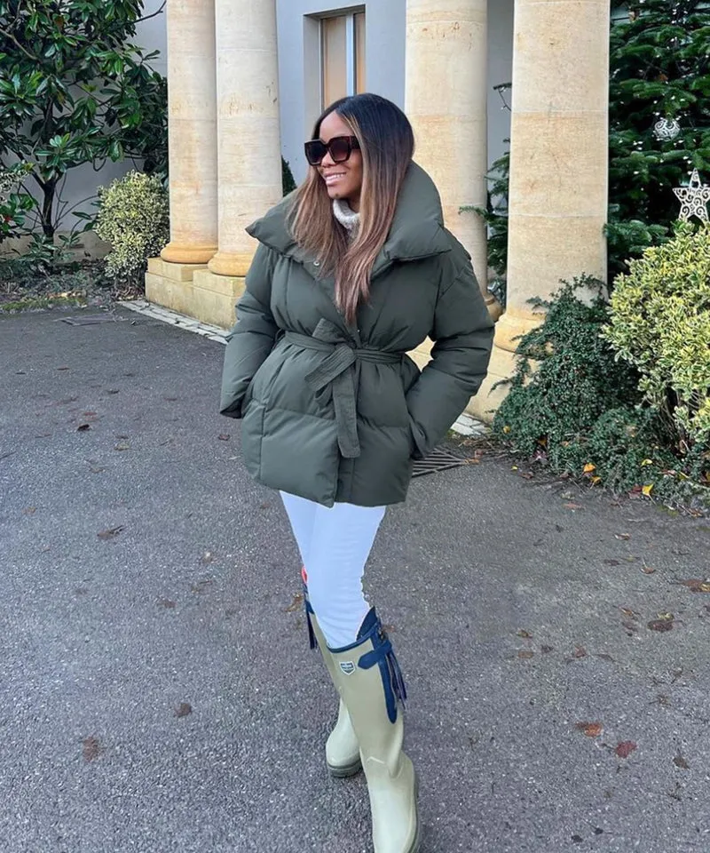 Jacke Kyleih Kurz Khaki