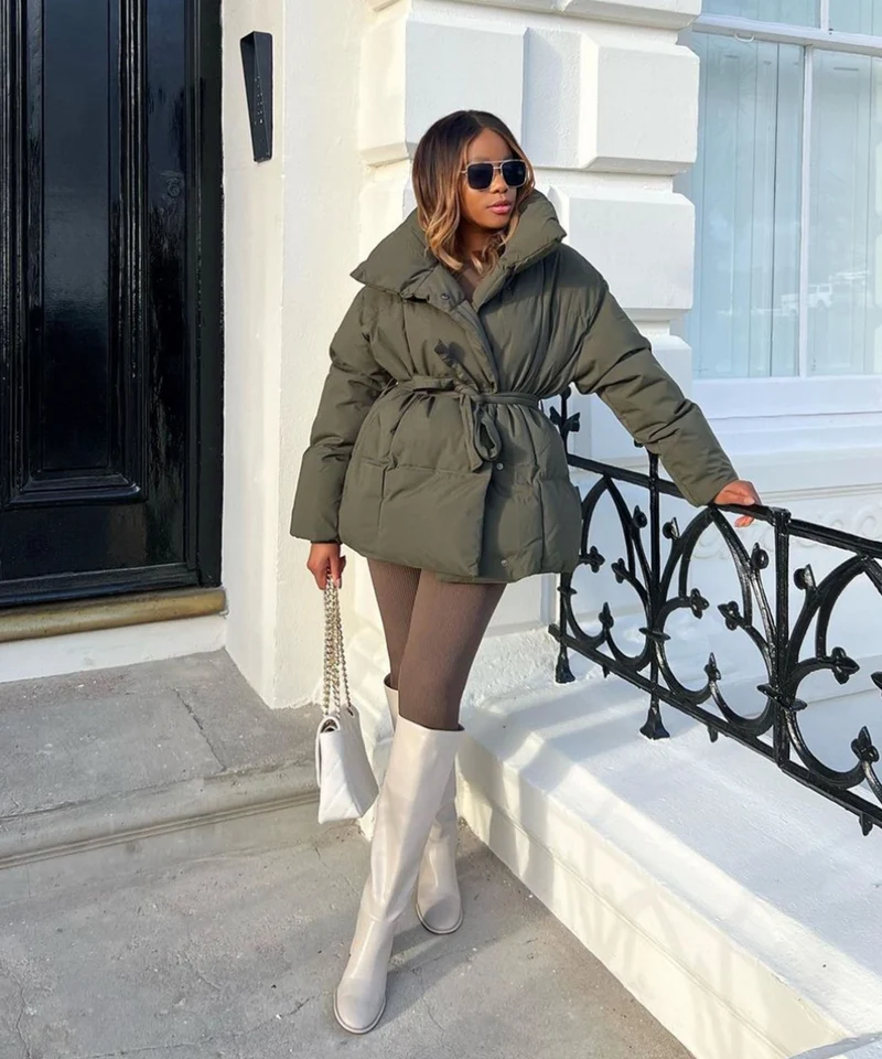 Jacke Kyleih Kurz Khaki