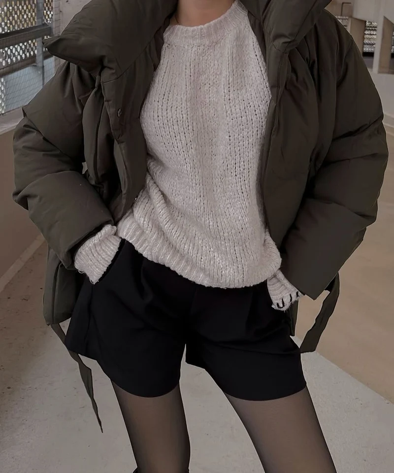 Jacke Kyleih Kurz Khaki