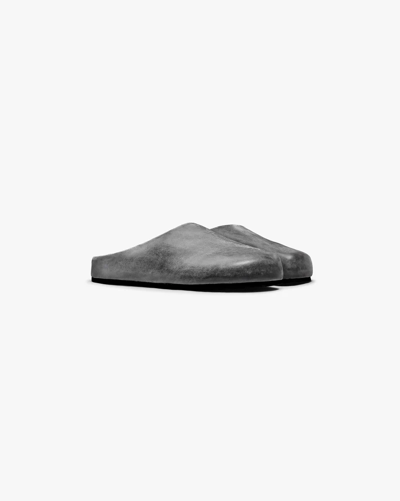 Distressed Mule - Off Black