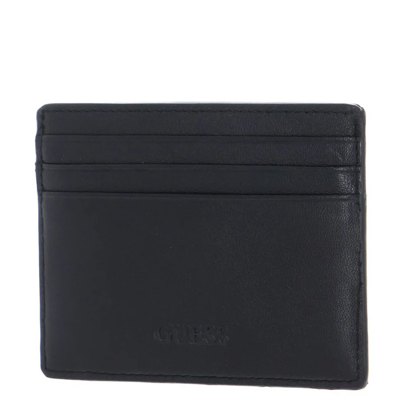 GUESS Herren Kartenetui Herren Riviera Schwarz SMRIVILEA25 BLA