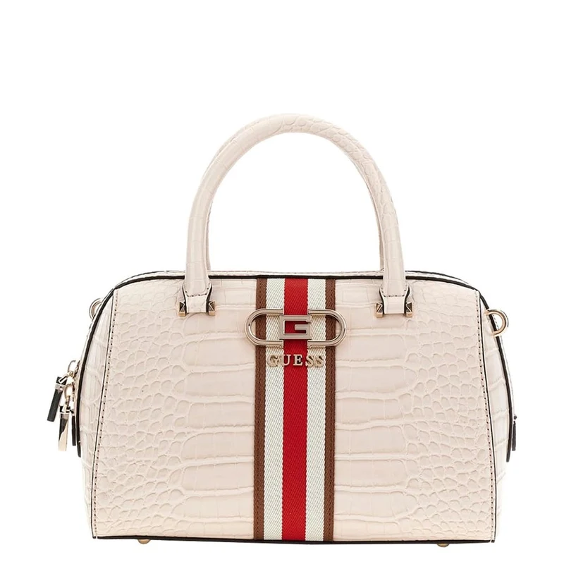 Guess Damen Handtasche Croc-Print Ecru/Stone Beige HWCG9307050STO