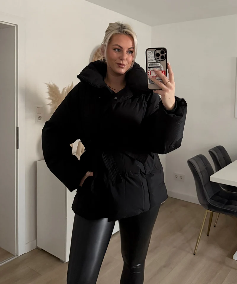 Jacke Kyleih Kurz Schwarz