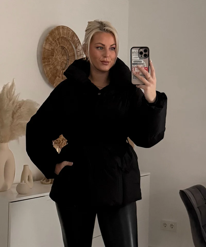 Jacke Kyleih Kurz Schwarz