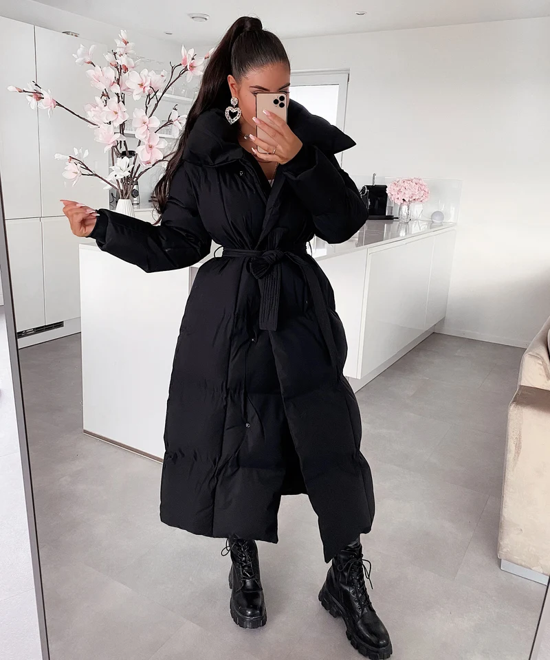 Oversize Parka Kyleih Schwarz