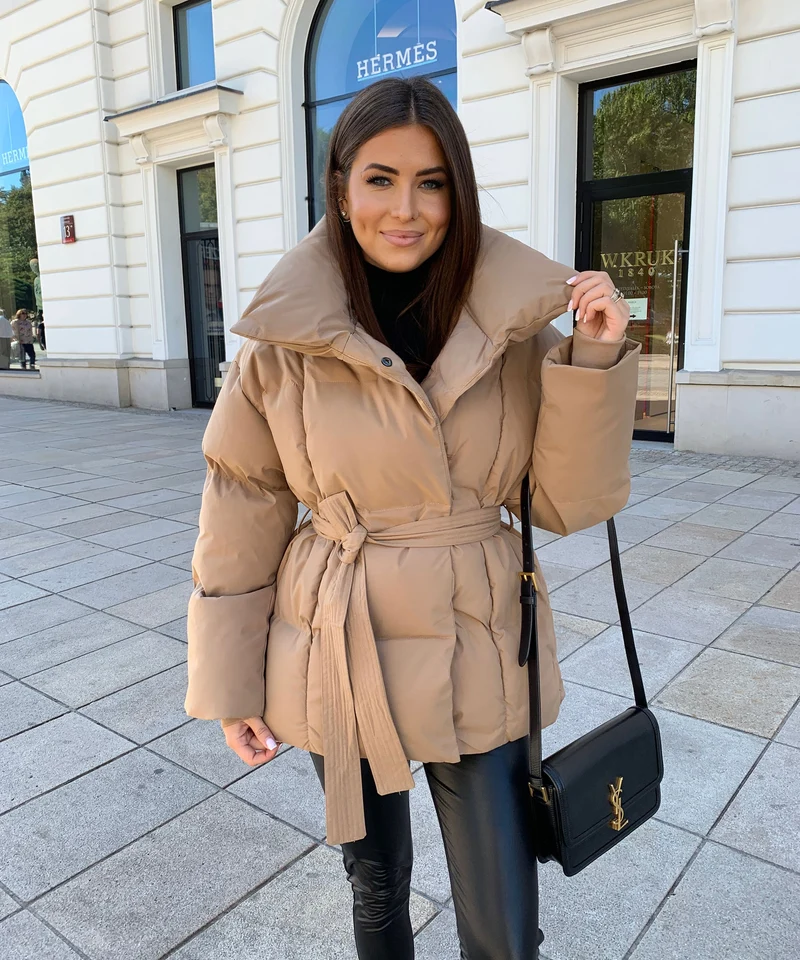 Jacke Kyleih Kurz Camel