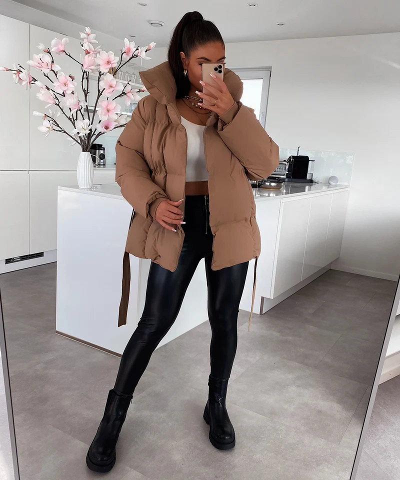 Jacke Kyleih Kurz Camel