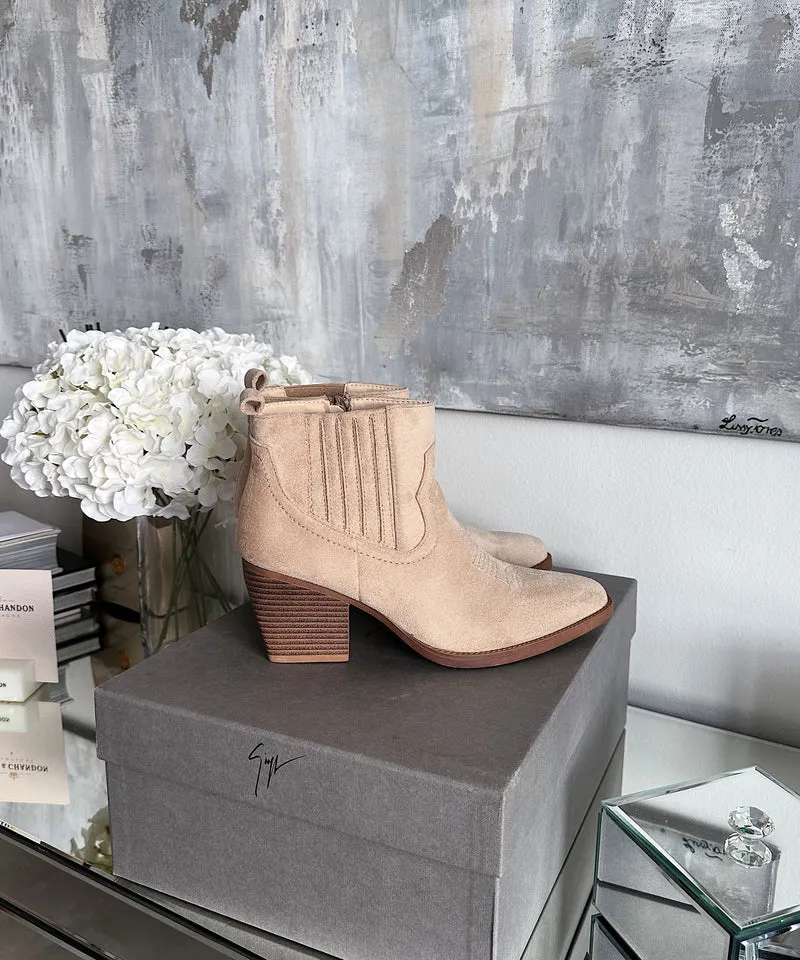 Cowboy Stiefeletten Allie Beige