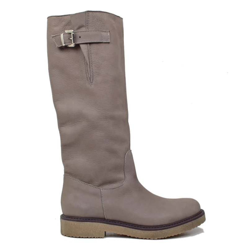 Stivali Donna Camperos Sportivi in Pelle Nabuk Made in Italy