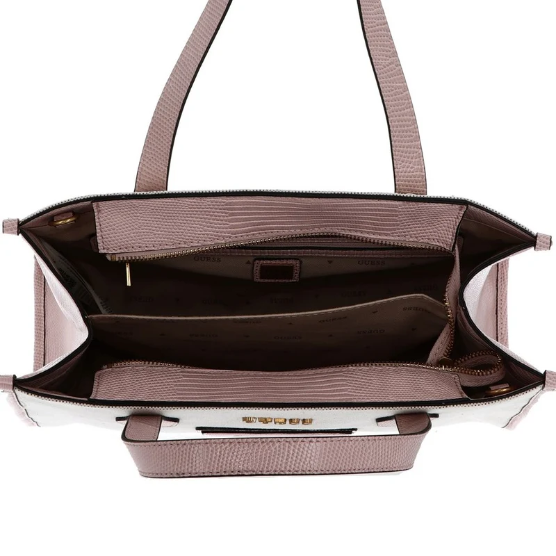 Guess Damen Handtasche G Status Tote Natural / Light Rose HWWK9198220NLR