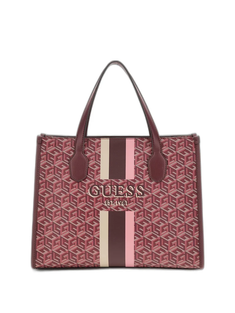 Guess Damen Handtasche Silvana G Cube Logo HWSC8665220MTG