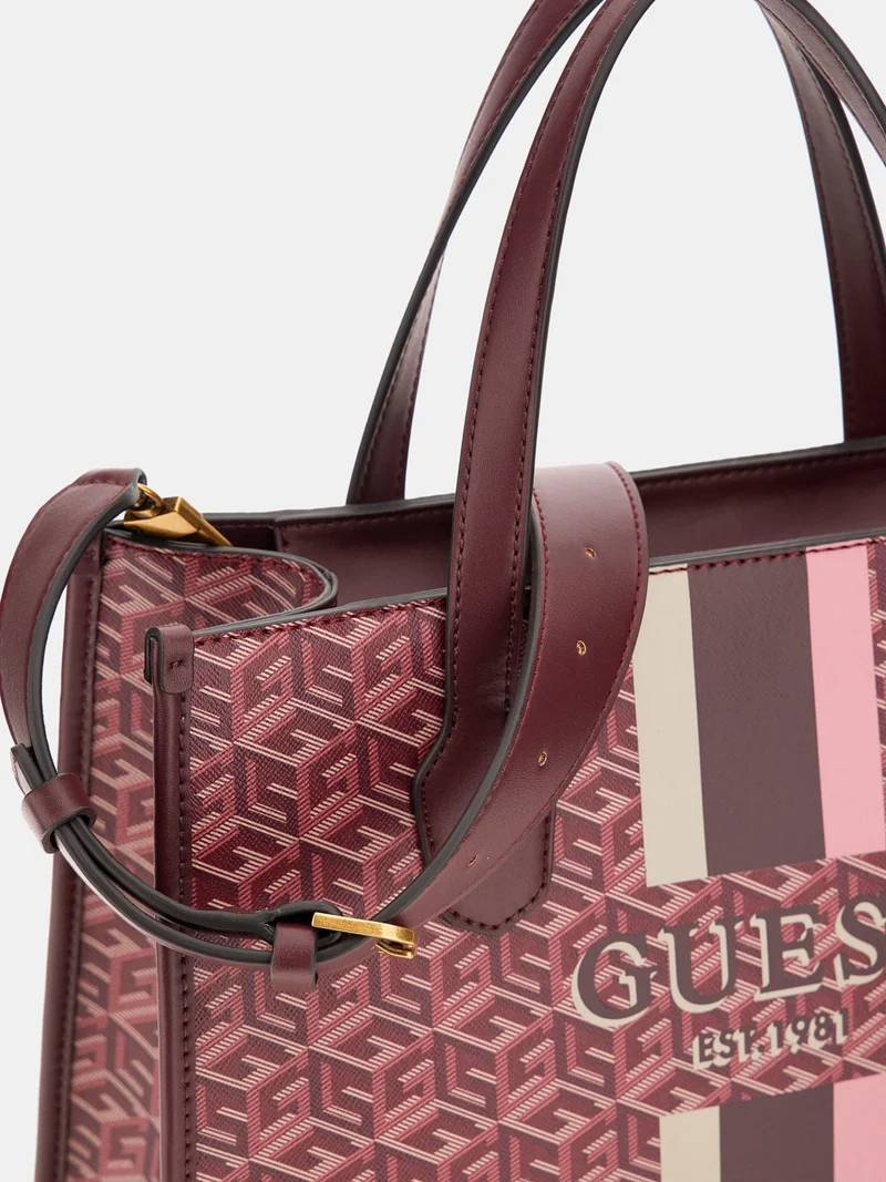 Guess Damen Handtasche Silvana G Cube Logo HWSC8665220MTG