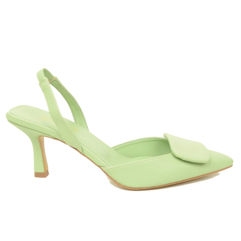 Decolletè Eleganti color Menta con Tacco di 8 cm Made in Italy