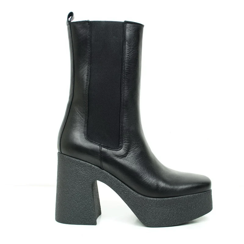 Stivali Donna Beatles Platform con Zeppa Grunge Rock