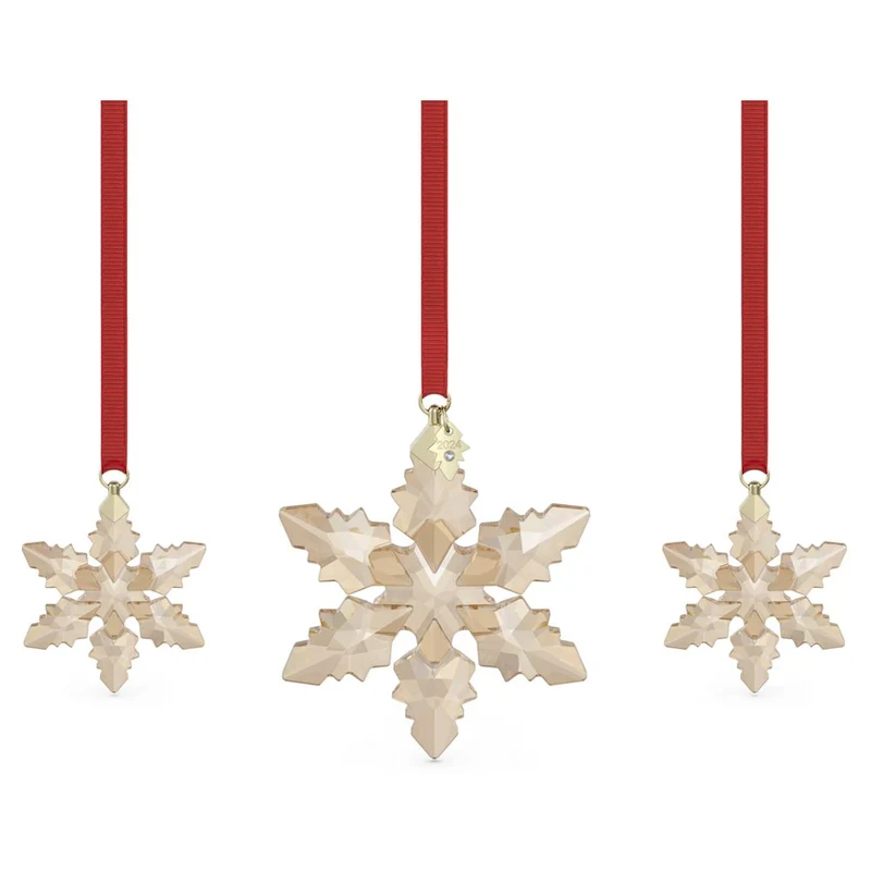 Swarovski Ornament Annual Edition Festive Set Goldfarben 2024 5674401
