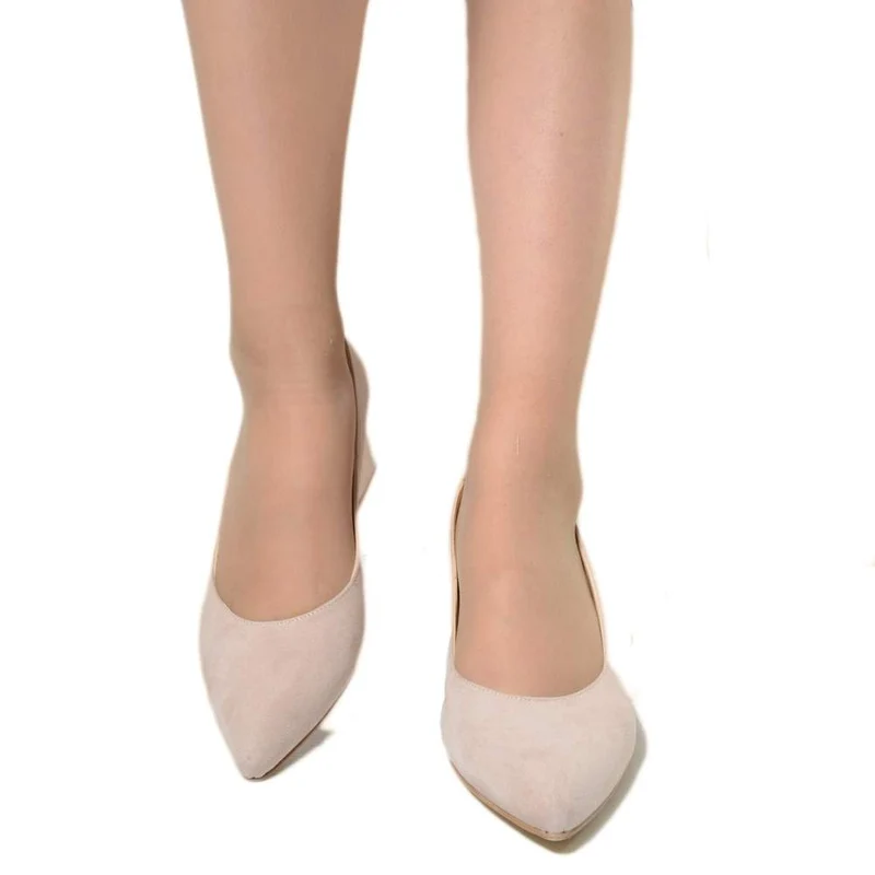 Scarpa Decolletè Donna Tacco Medio Eleganti Rosa