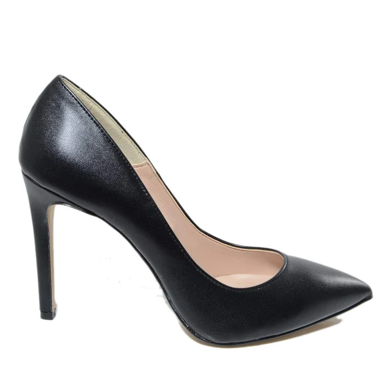 Scarpa Decolletè Pumps Tacco Alto 9 cm Eleganti Nere
