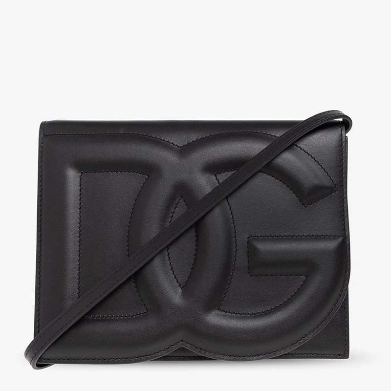 Dolce und Gabbana Umhängetasche Damen D&G Logo Schwarz BB7287-AW576-809992