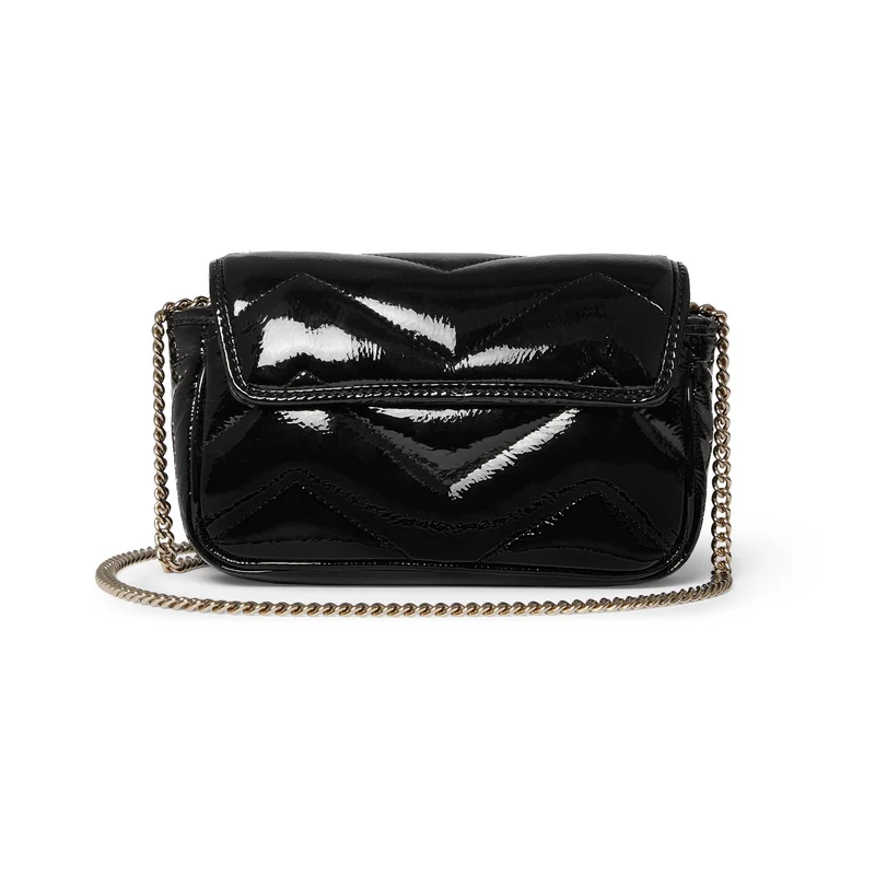Gucci Handtasche Damen GG Marmont Super Mini Bag Schwarz 476433-AADP6-1000