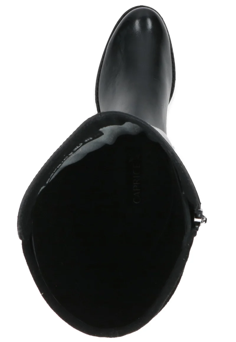 Damen Elegante Stiefel 9-25600-43 Schwarz 019 Black Comb Leder und Textil mit CAP Airmotion