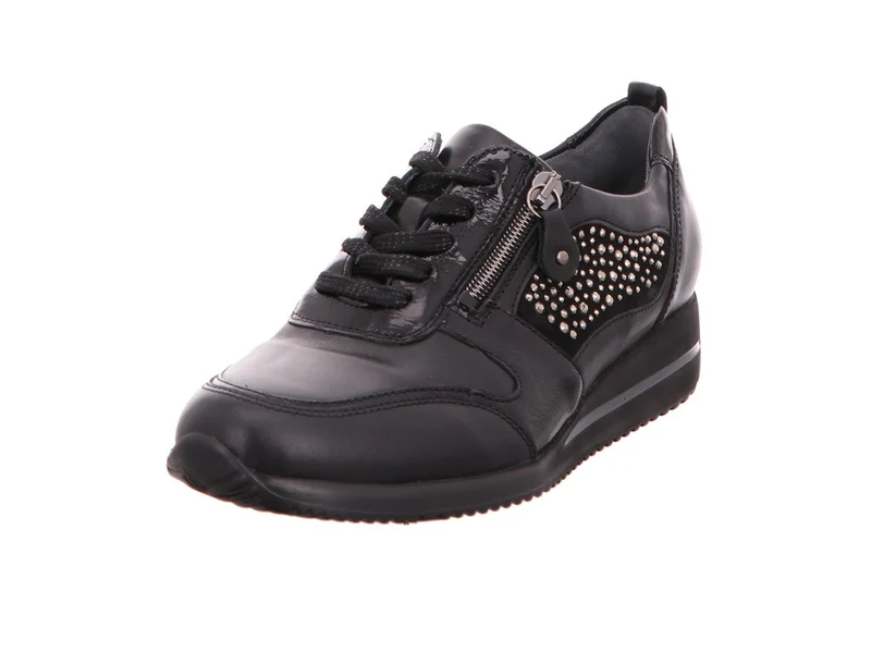 Waldläufer Damen Schnürhalbschuhe Himona Schnürschuh Schnürschuh Lederkombination