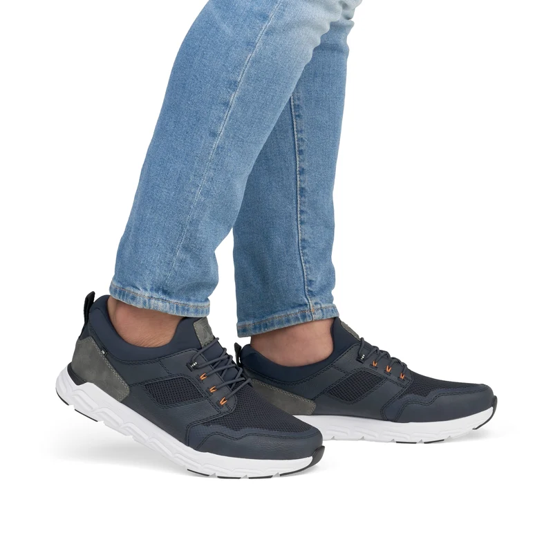Rieker Herren-Sneakers zum Reinschlüpfen - Blau