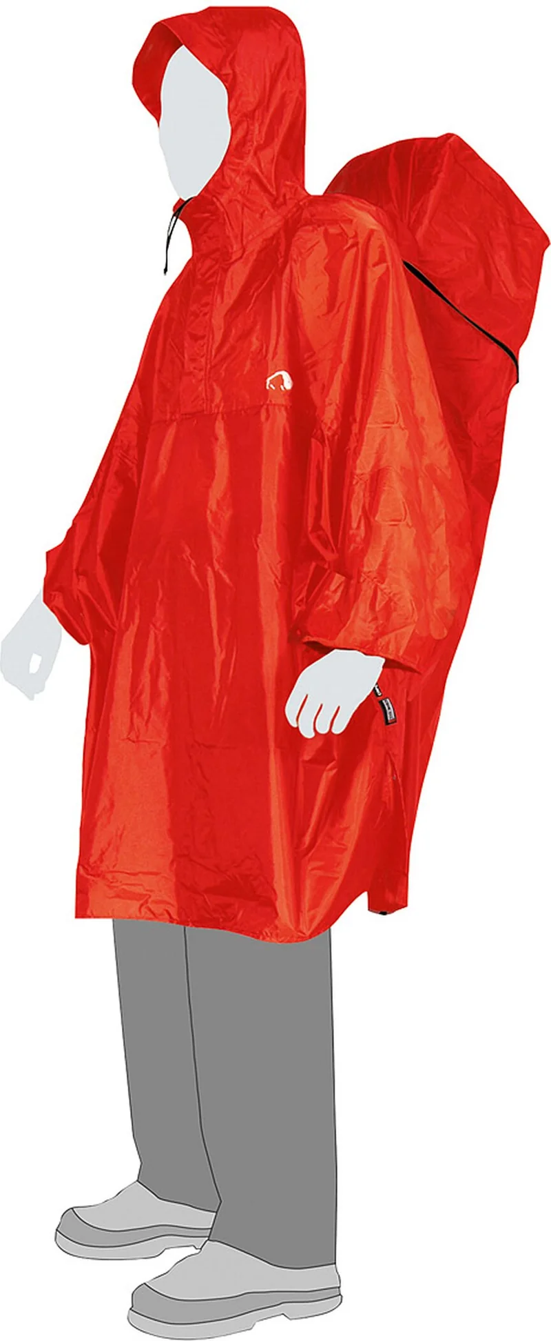 TATONKA Herren Poncho Cape XS mit Rucksackregenschutz