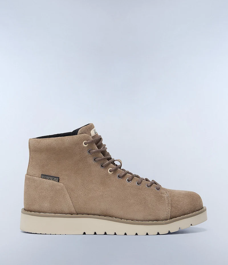 Napapijiri Conifer Schnürstiefelette aus Wildleder für Herren - Raindrum Brown